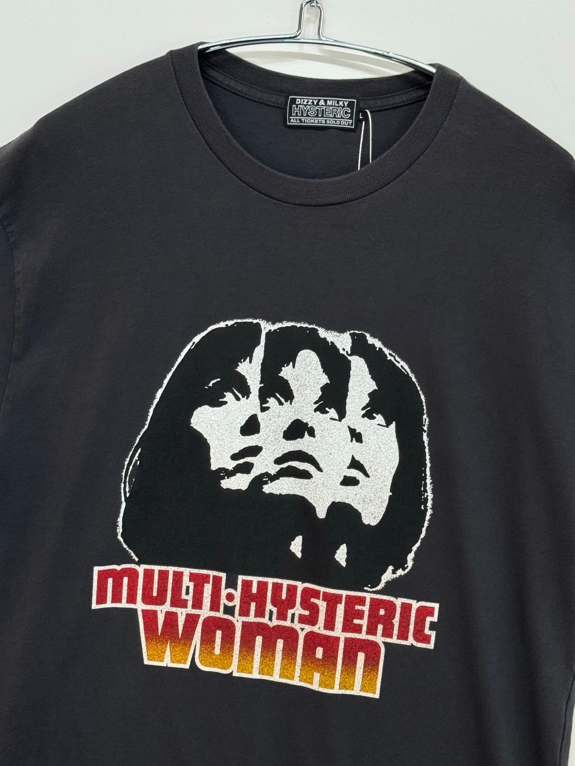 히스테릭 글래머 MULTI HYSTERIC WOMAN 티셔츠 차콜 상품이미지3