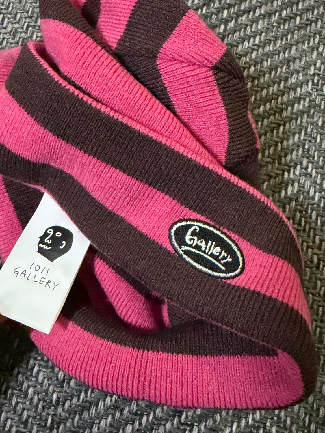 1011 Gallery Stripe Beanie-Pink 상품이미지3