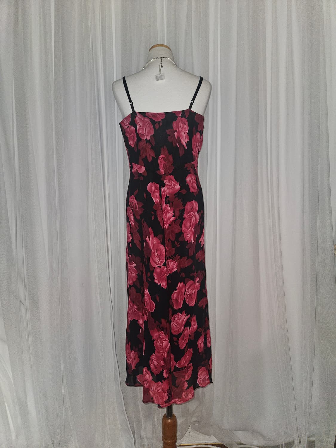 빈티지 히메 로즈쉐이드 쉬폰 드레스 상품이미지2