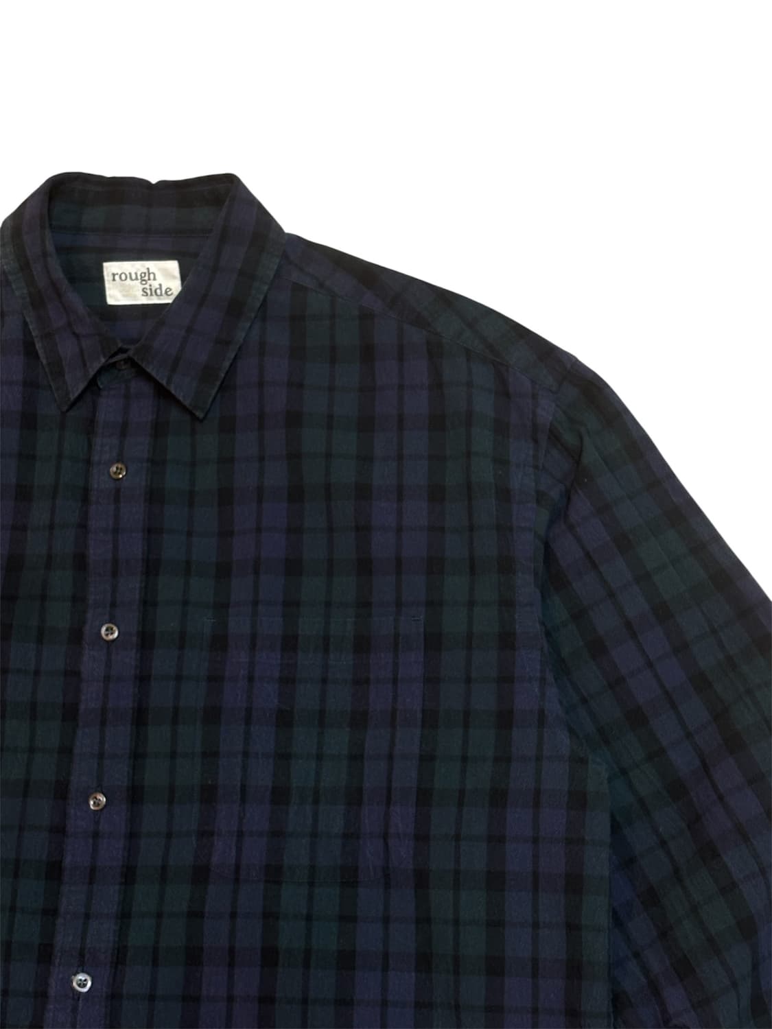 rough side 프라이머리 셔츠 블랙 와치 상품이미지3