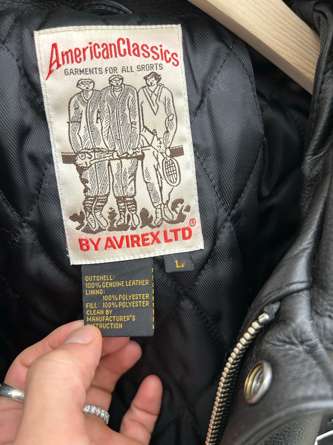 팔라스 아비렉스 런던 레더 자켓 L 상품이미지4