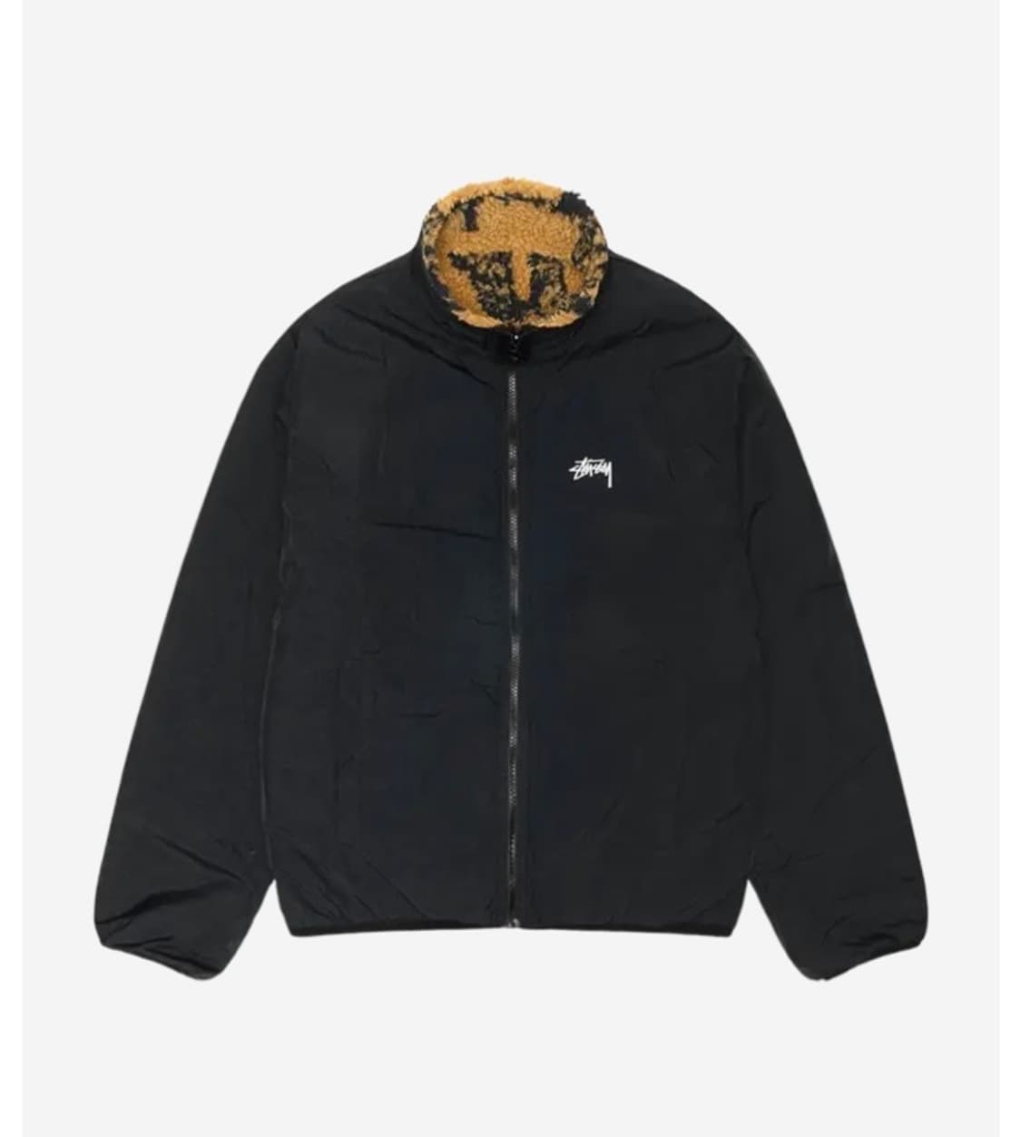 [L]새상품 스투시 쉐르파 리버시블 자켓 스탬프 옐로우 상품이미지2