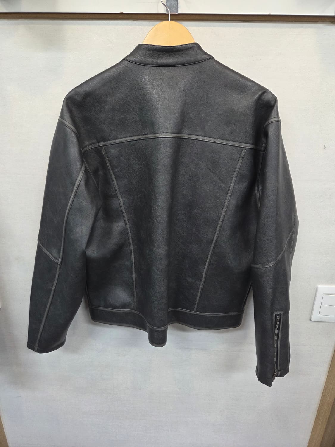 Lowell 빈티지워싱 레더 라이더자켓 대략 xl 상품이미지2