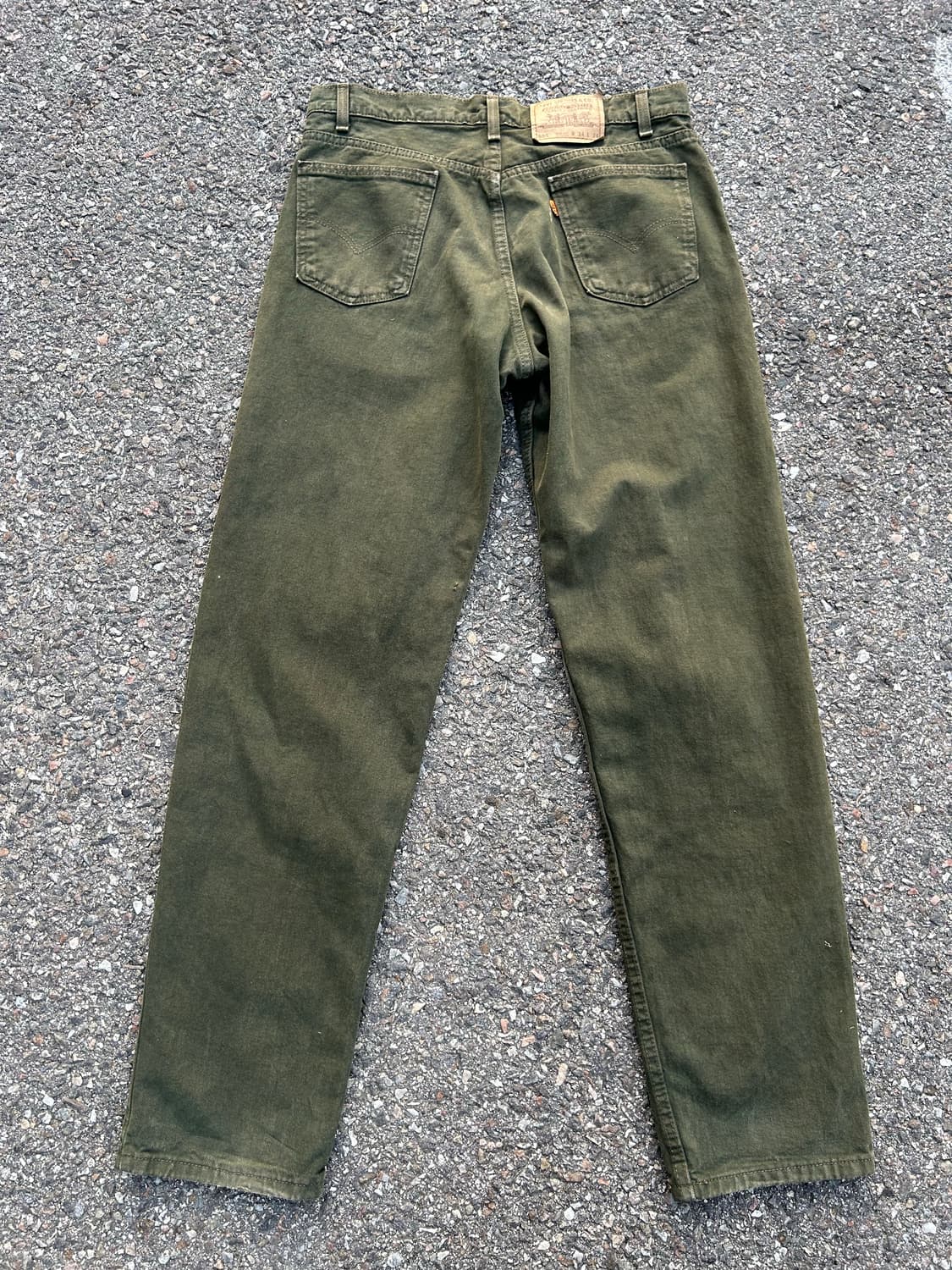 90‘s USA 리바이스555 그린컬러진 34in 상품이미지3