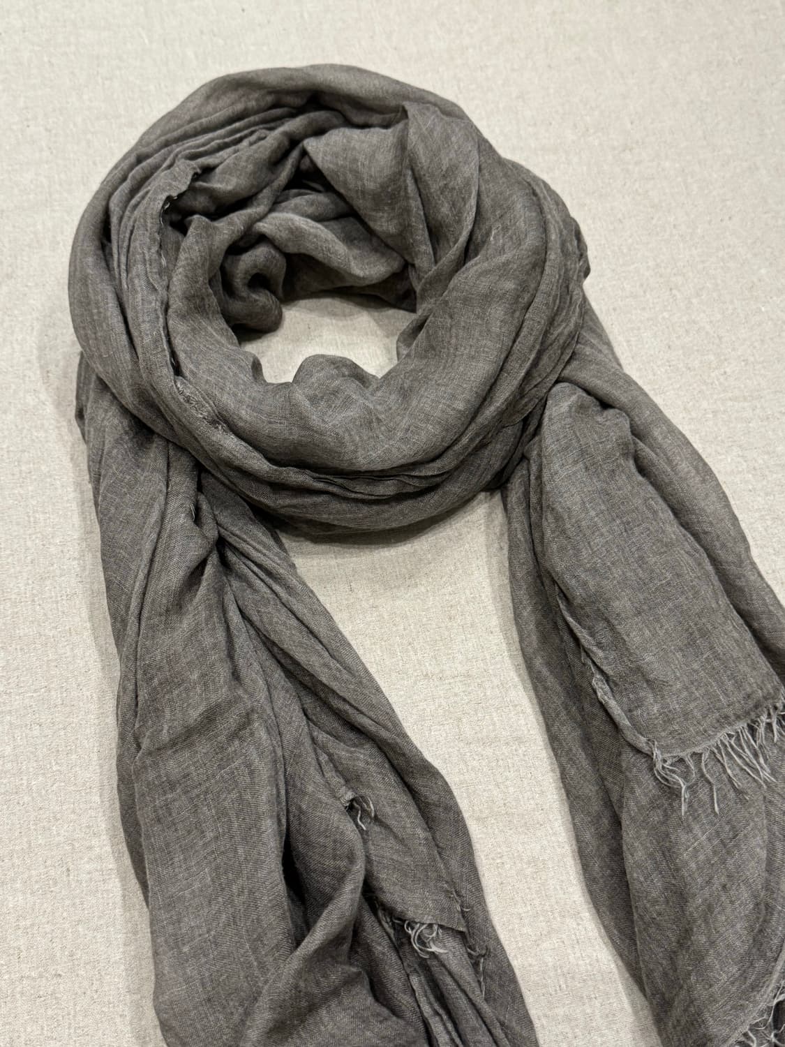 팔리에로 사르티 모달 그레이 카키 머플러 상품이미지3