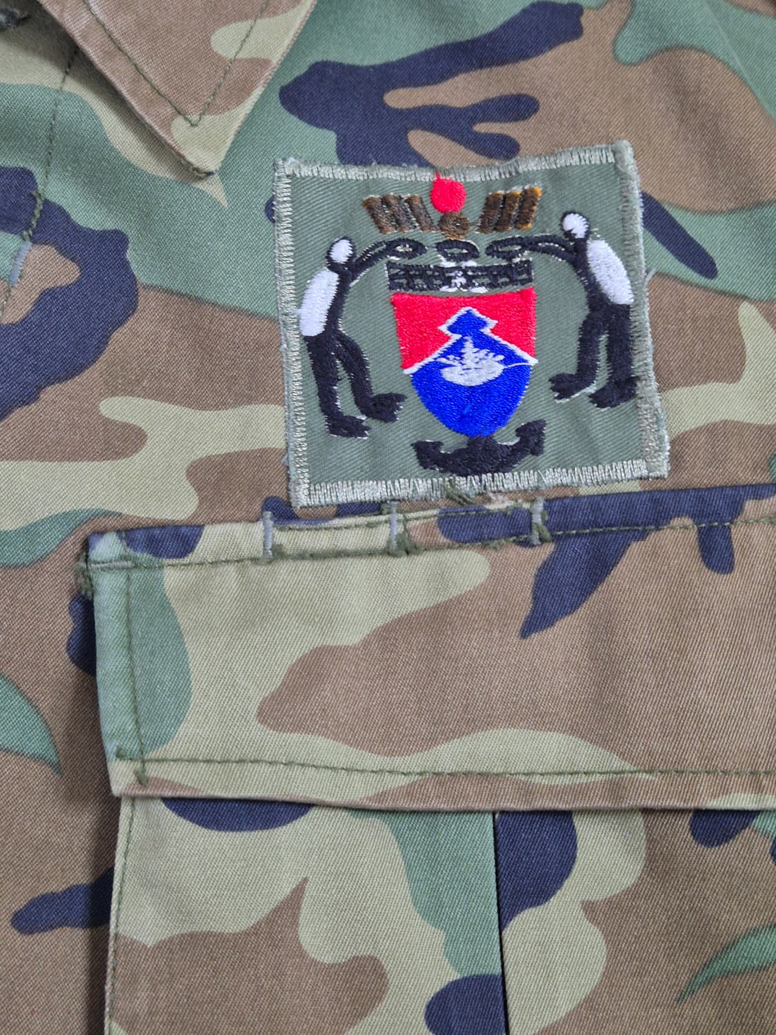 국군 구형 정보사 해상 NIU UDU 해마복 전투복 상의 (XL) 상품이미지8