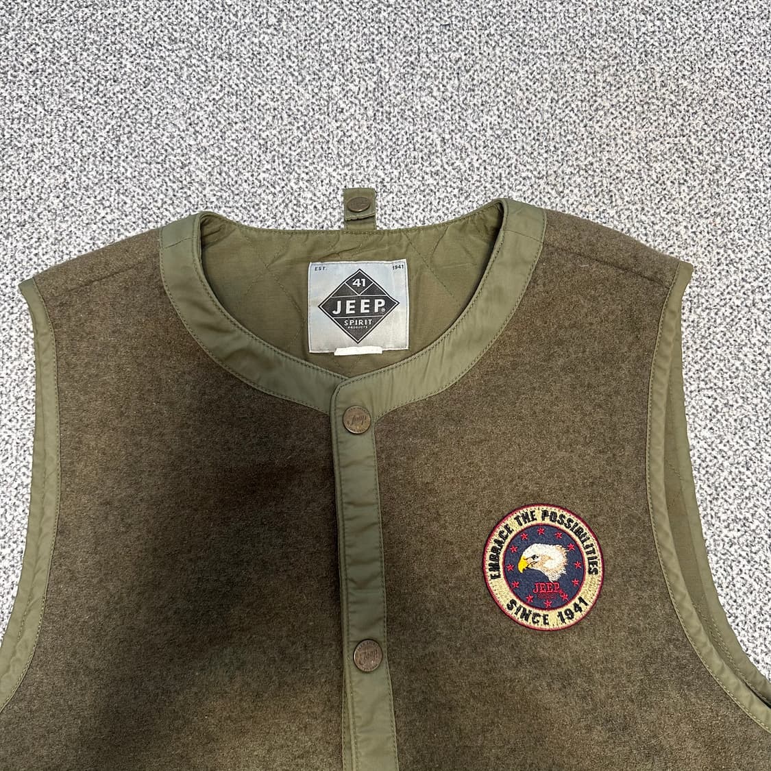 지프 카키 조끼 상품이미지1