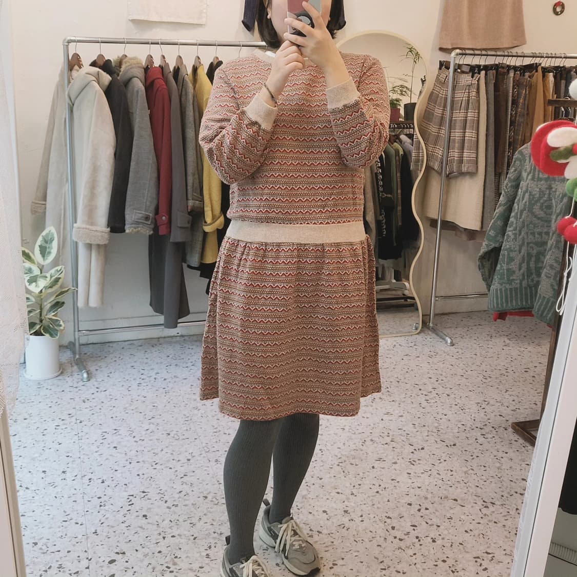 Framboise 노르딕패턴 니트 원피스 상품이미지9