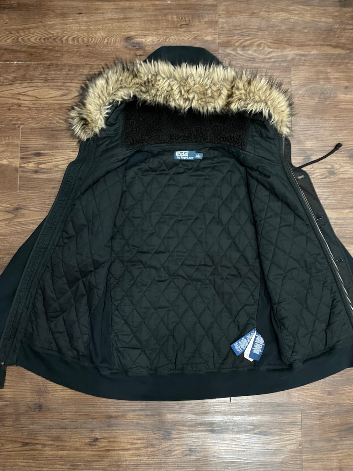 폴로 랄프로렌 N2B 울프죠 후드퍼 자켓 블랙 상품이미지9