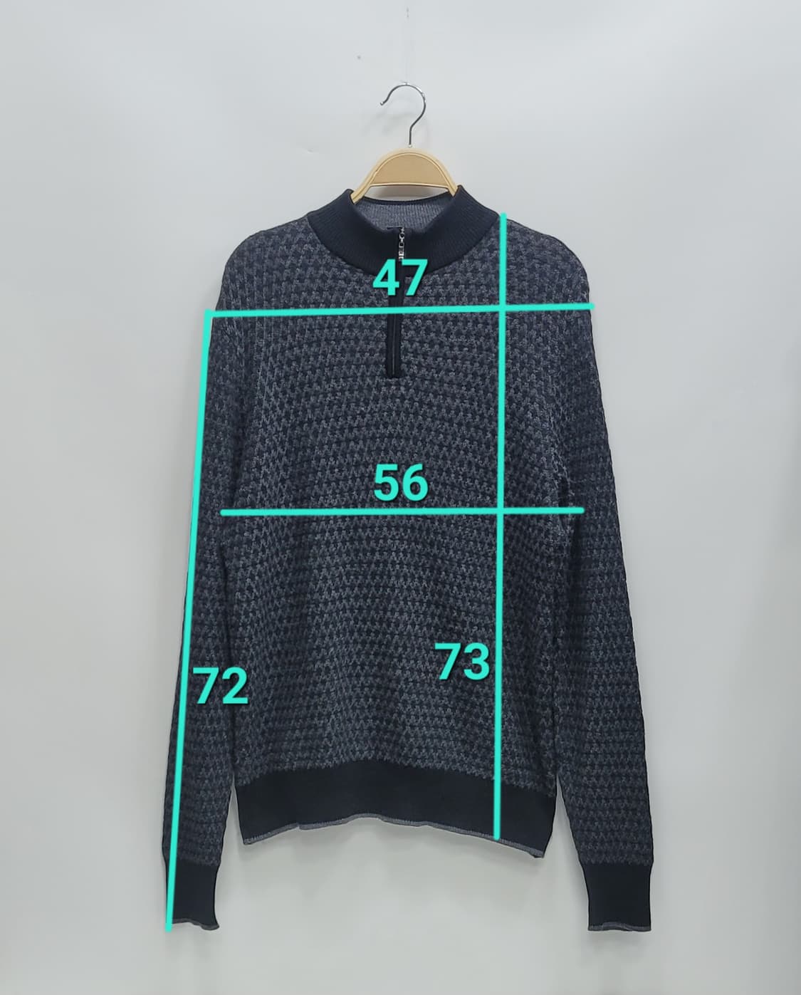 LANVIN 랑방 하프 집업 모 100% 니트 / 남 L
 상품이미지10