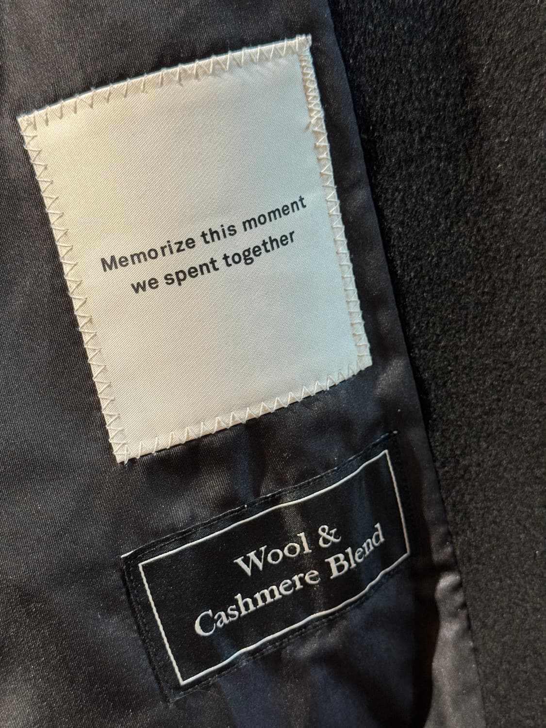 인사일런스 캐시미어 싱글 코트 블랙 L 상품이미지6