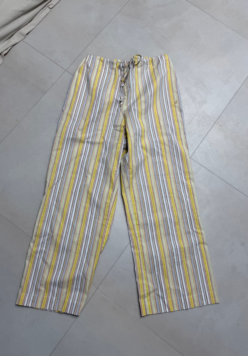 오버듀플레어 STRIPE WIDE PANTS_YELLOW 상품이미지8