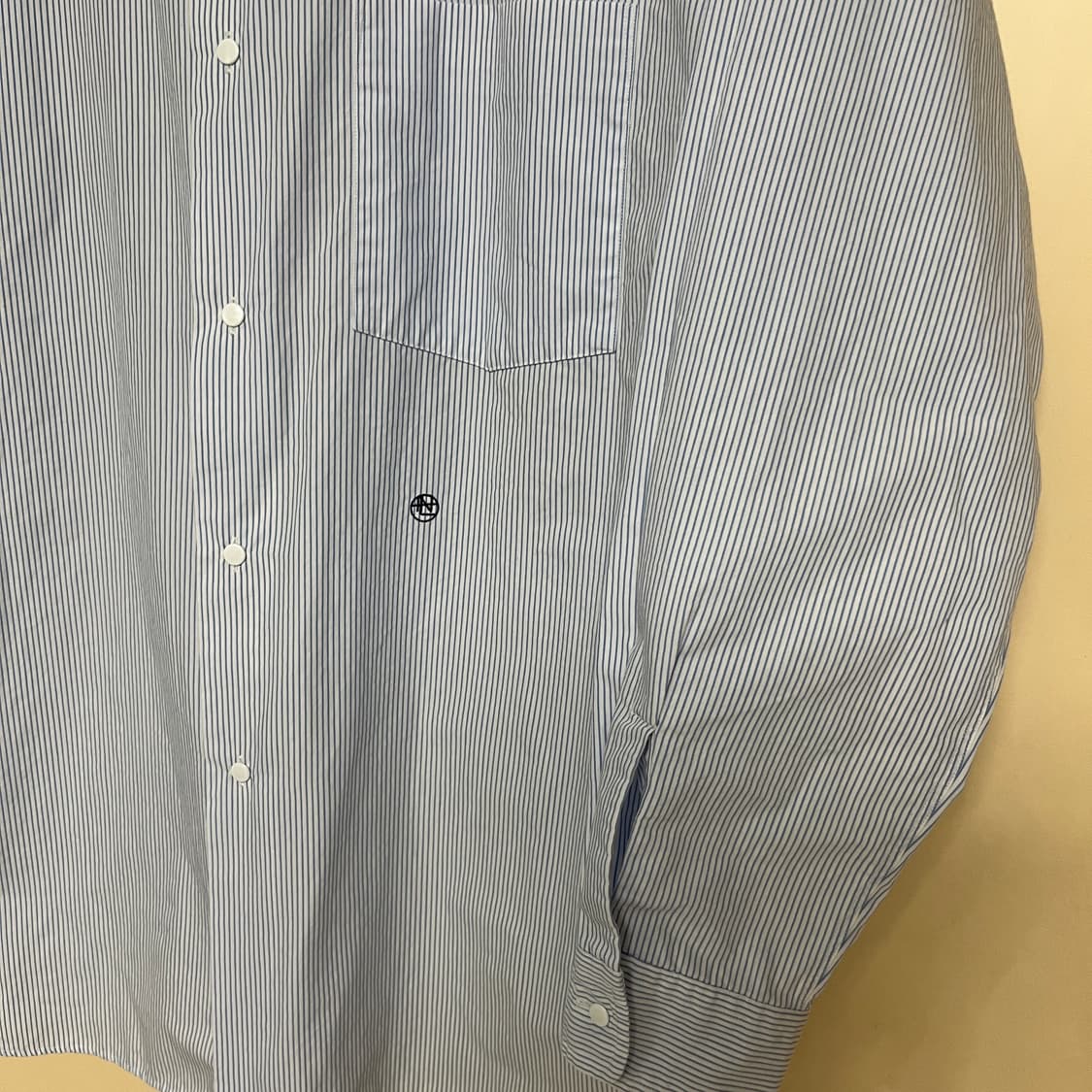 [M] 나나미카 윈드셔츠 블루 스트라이프 nanamica 상품이미지3