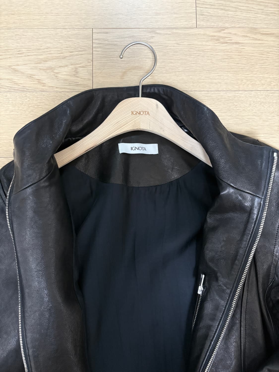 이그노타 코어13 레더자켓 블랙 S 상품이미지4