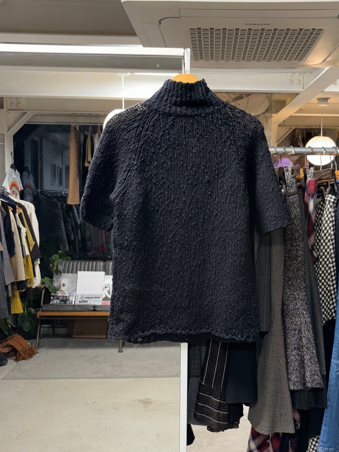 Kiyoko takase 하이넥 버튼 니트 상품이미지2