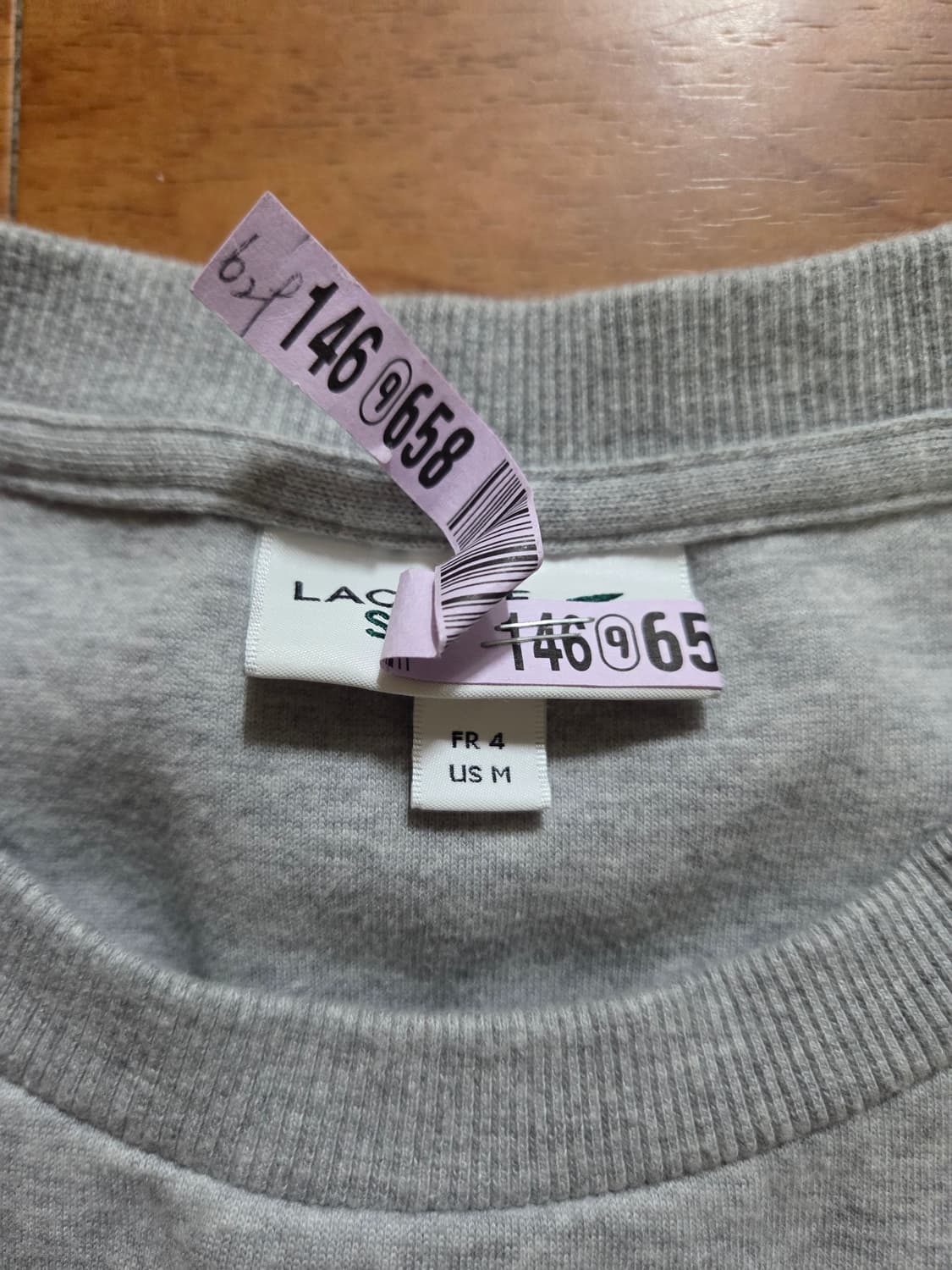 라코스테 맨투맨 그레이 상품이미지3