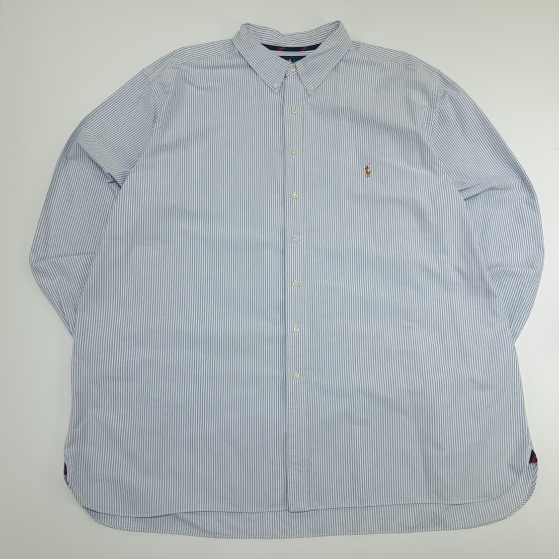 CN755 4XLT 폴로 랄프로렌 클래식블루 스트라이프 긴팔 셔츠 남방 상품이미지1