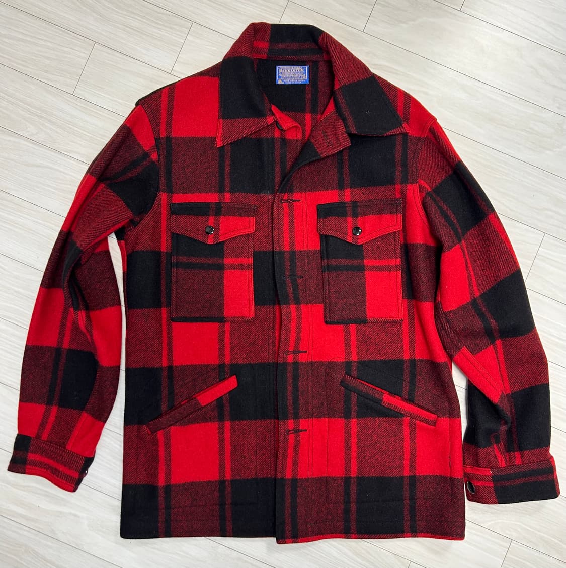 펜들턴 레드 블랙 울 자켓 매키노 맥키노 상품이미지1