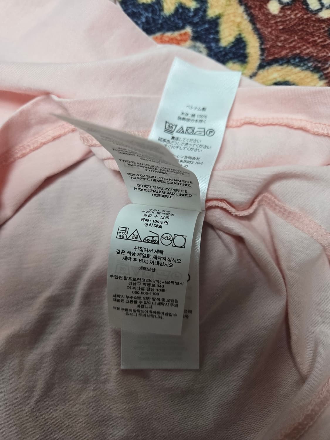 폴로 랄프 로렌 여성 클래식핏 코튼 저지 크루넥 티셔츠 [M] 상품이미지7