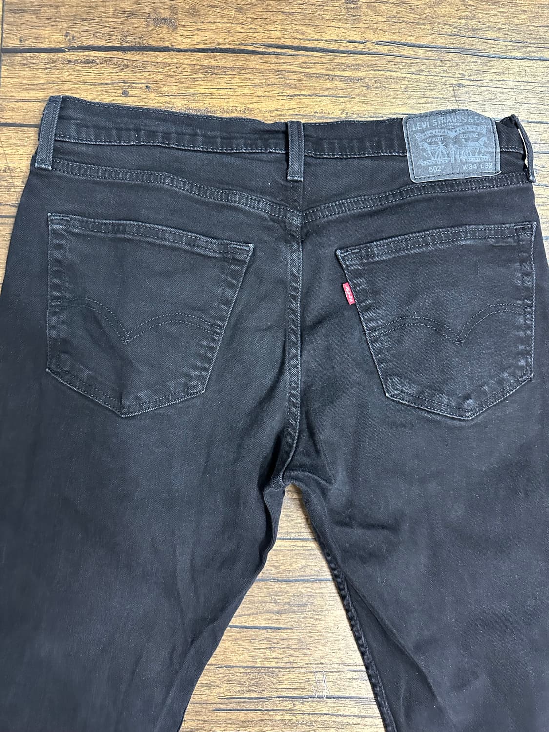 리바이스 502 블랙진 W34 L32 상품이미지5
