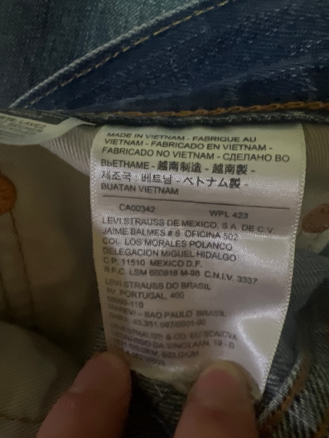 Levis 508 데님 팬츠 상품이미지3