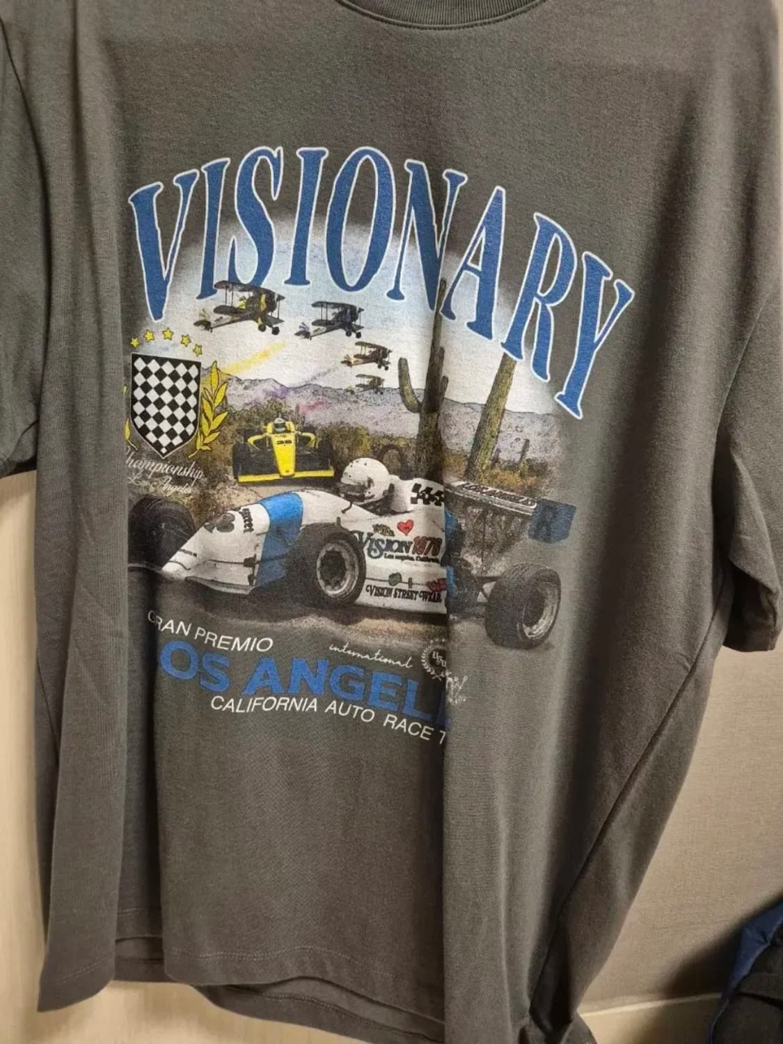비전스트릿웨어 VSW Racing T-Shirts Charcoal 상품이미지4