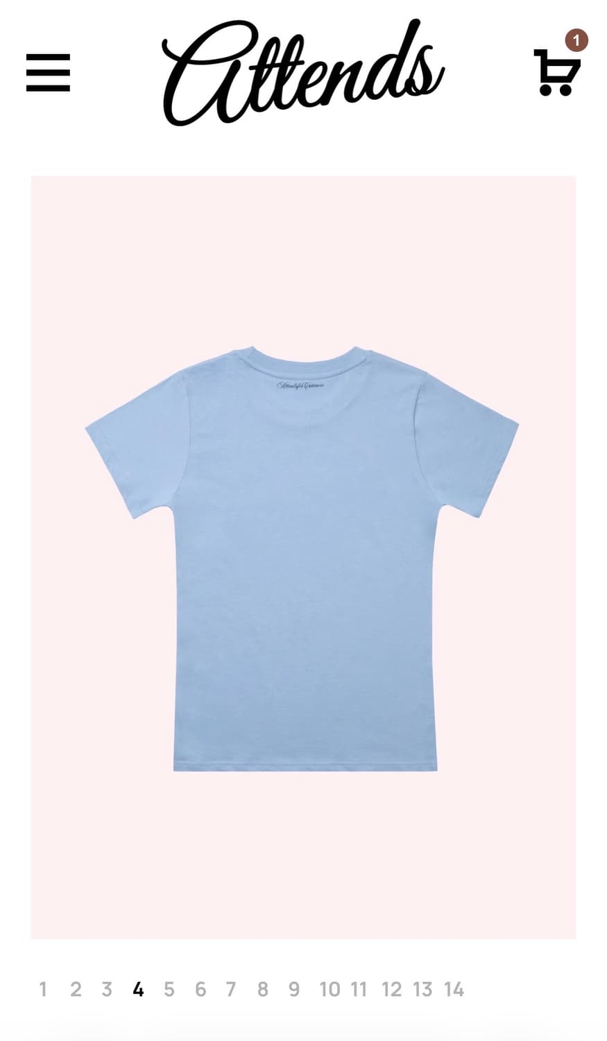 Attends for cuteness tee (Sky blue) 상품이미지8