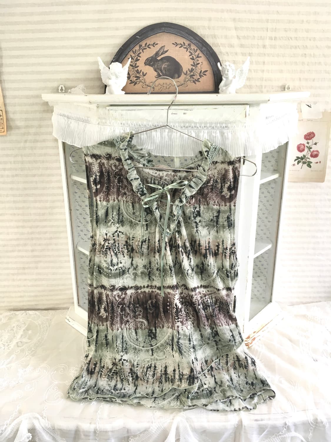 빈티지 민트 페어리 오리엔탈 슬리브리스 상품이미지5