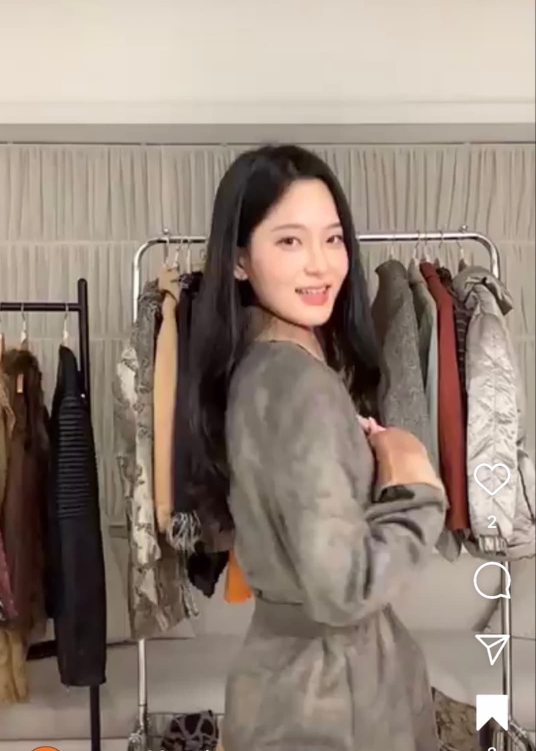 무스탕 카라 코트 상품이미지3