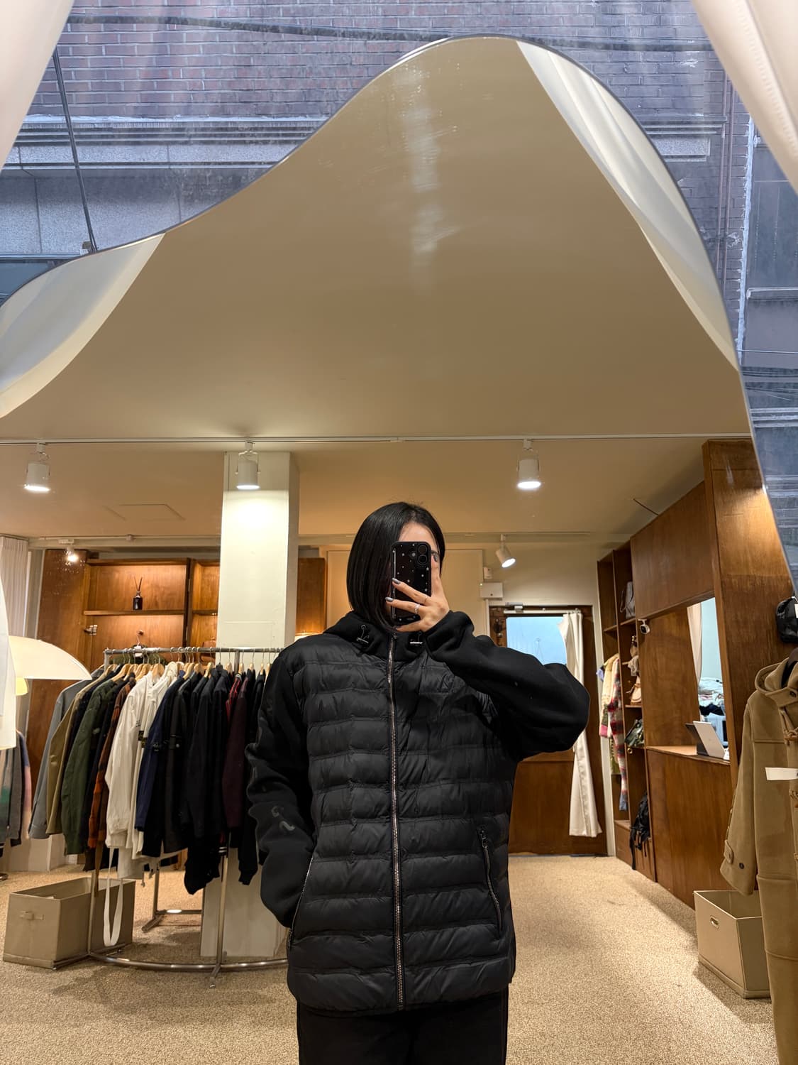 마이클코어스 패딩 후드 집업 자켓 상품이미지2