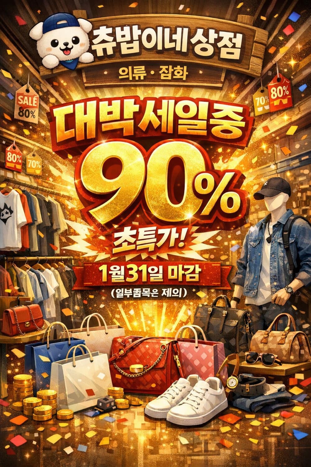 츄밥이네상점 1월 31일 토요일 세일 종료 상품이미지2