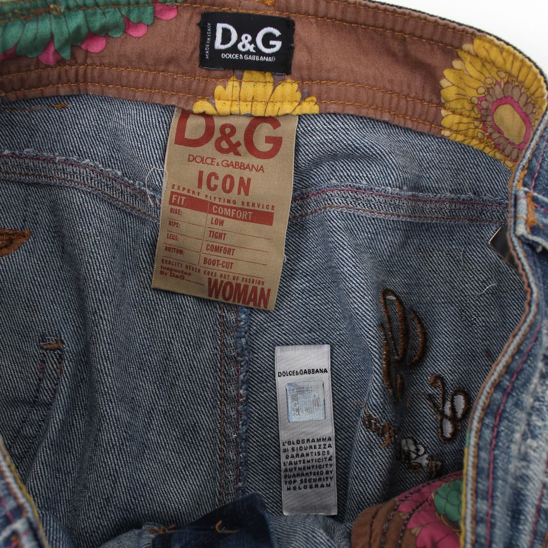 돌체앤가바나 D&G 빈티지 Y2K 부츠컷 롱 데님 팬츠 청바지 상품이미지8