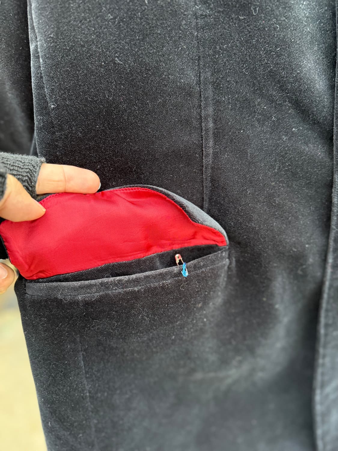 RARE Polo High Neck Collar Velvet Jacket 상품이미지4