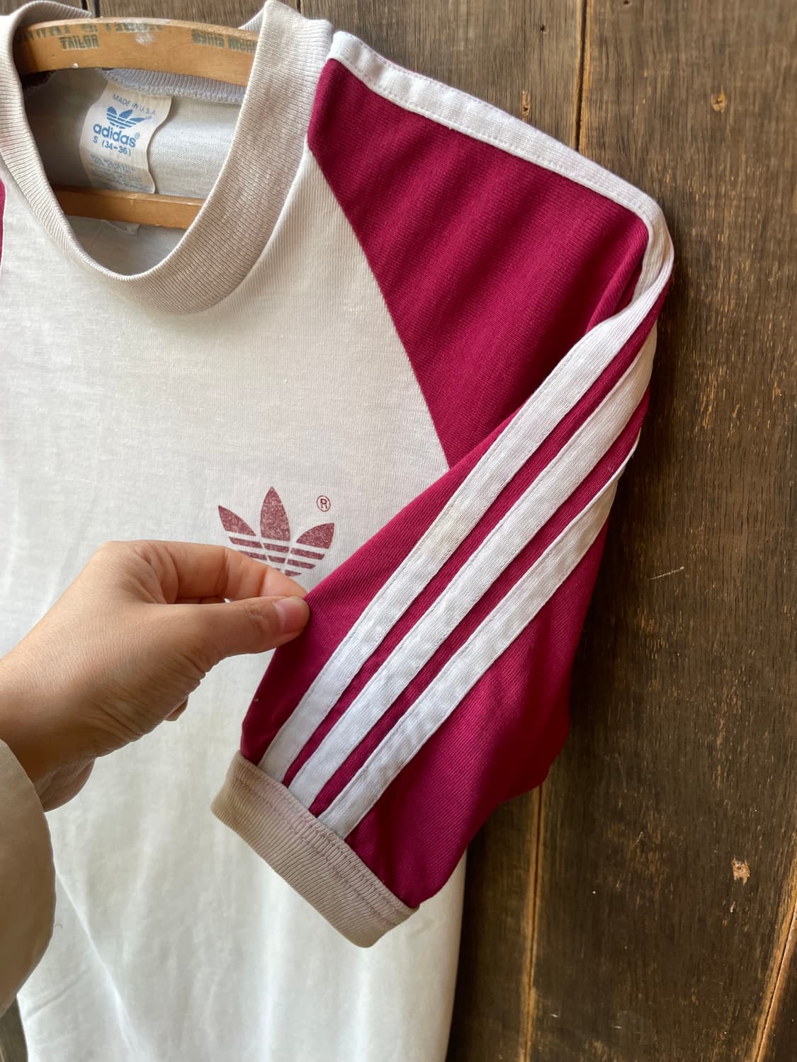 1970-80's Vintage adidas Raglan Tee 상품이미지2