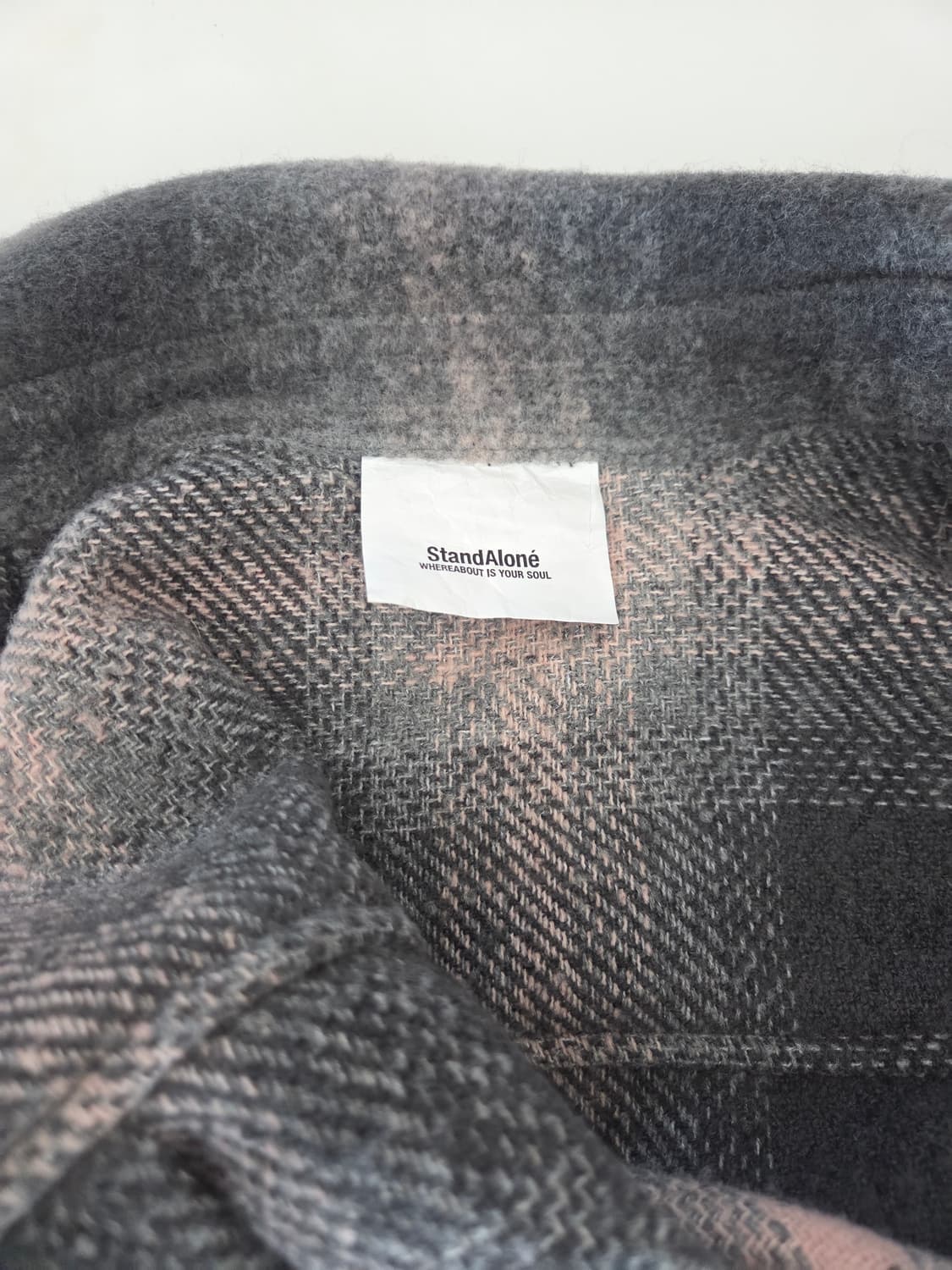 스탠드얼론 체크 롱셔츠 상품이미지7