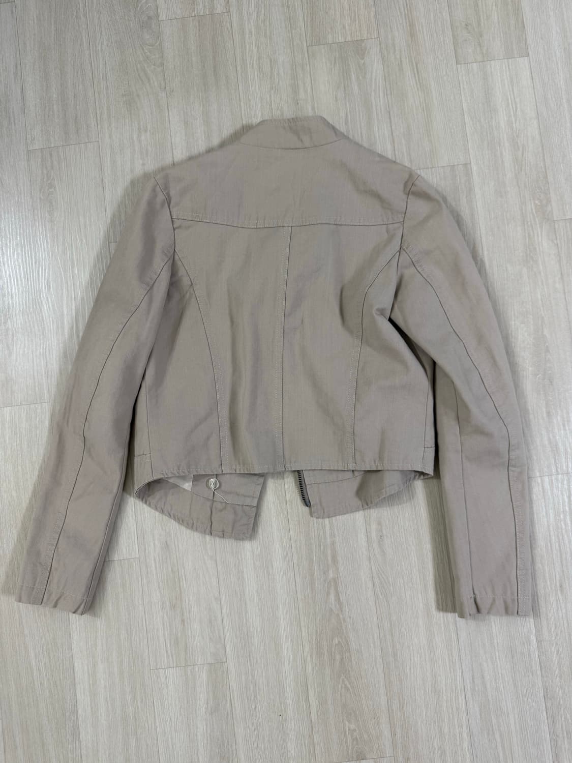 빈티지 베이지 목버클 자켓 상품이미지4