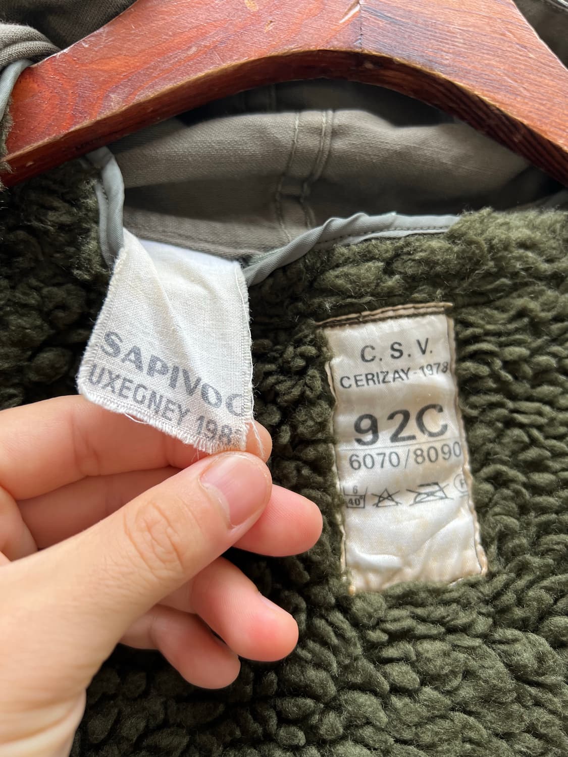 1980s FRENCH ARMY M-64 PARKA 모즈파카 개파카 상품이미지10