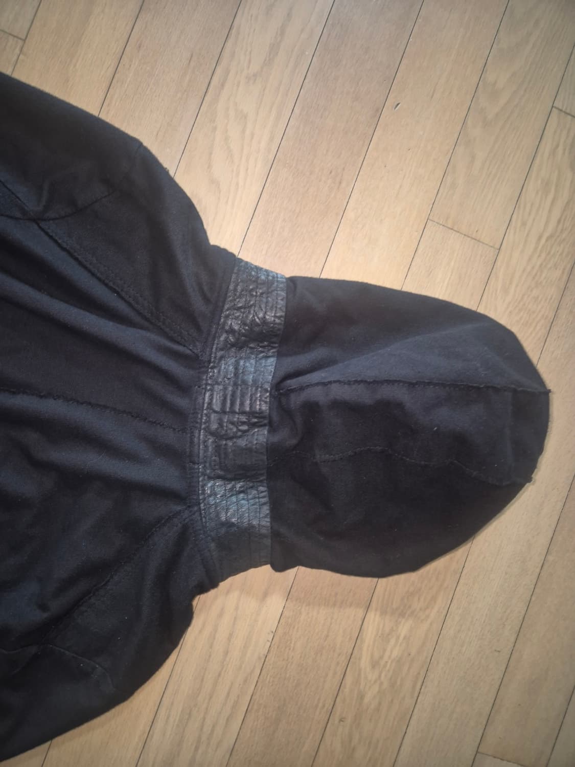 14th addiction cross zip hoodie black 상품이미지4