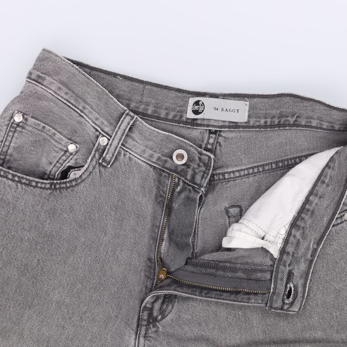 W28 리바이스 여성 실버탭 배기진 0430H 상품이미지3