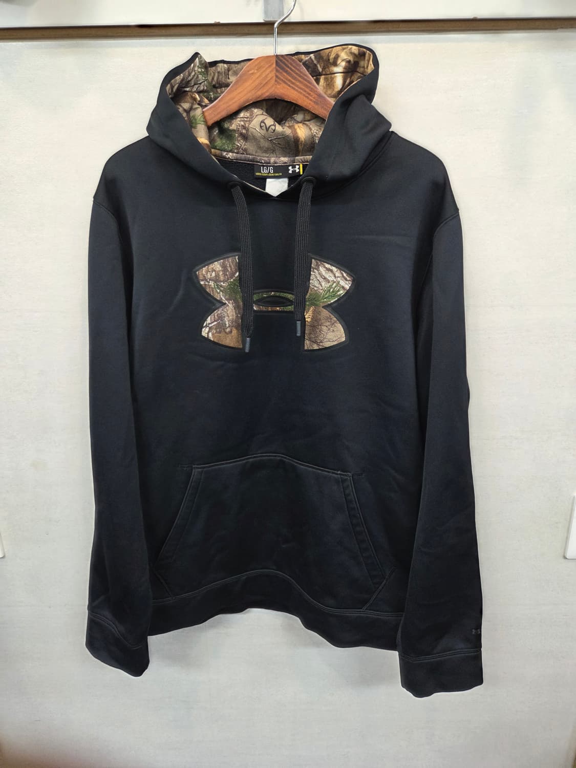 언더아머 스톰 리얼트리 로고 기능성 후드티 xl 상품이미지1