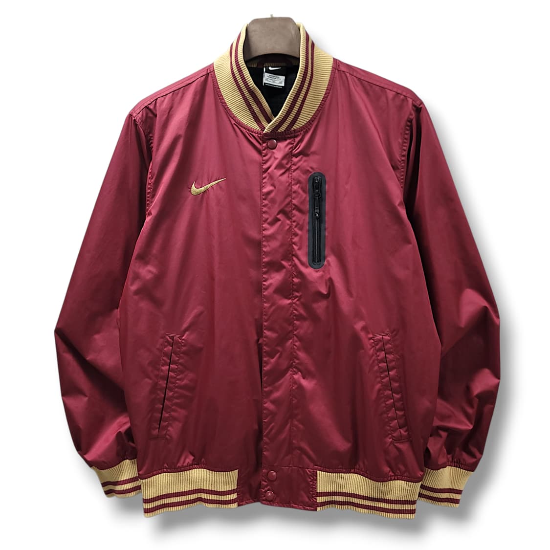 [2XL] 나이키 버건디 포켓지퍼 바시티 자켓 상품이미지1