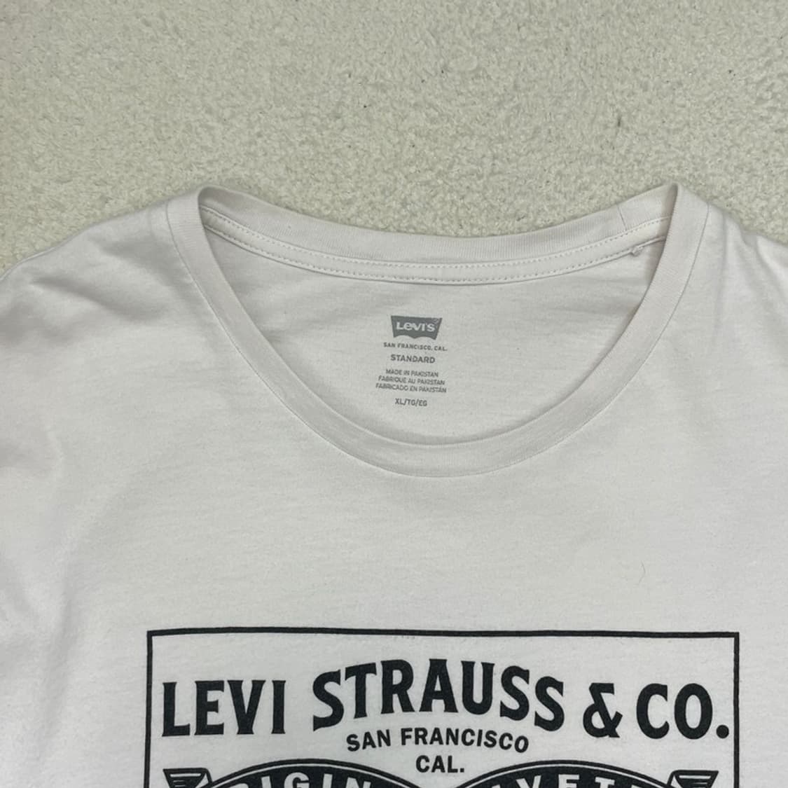 LEVI'S 시그니처 로고 반팔 XL 상품이미지3