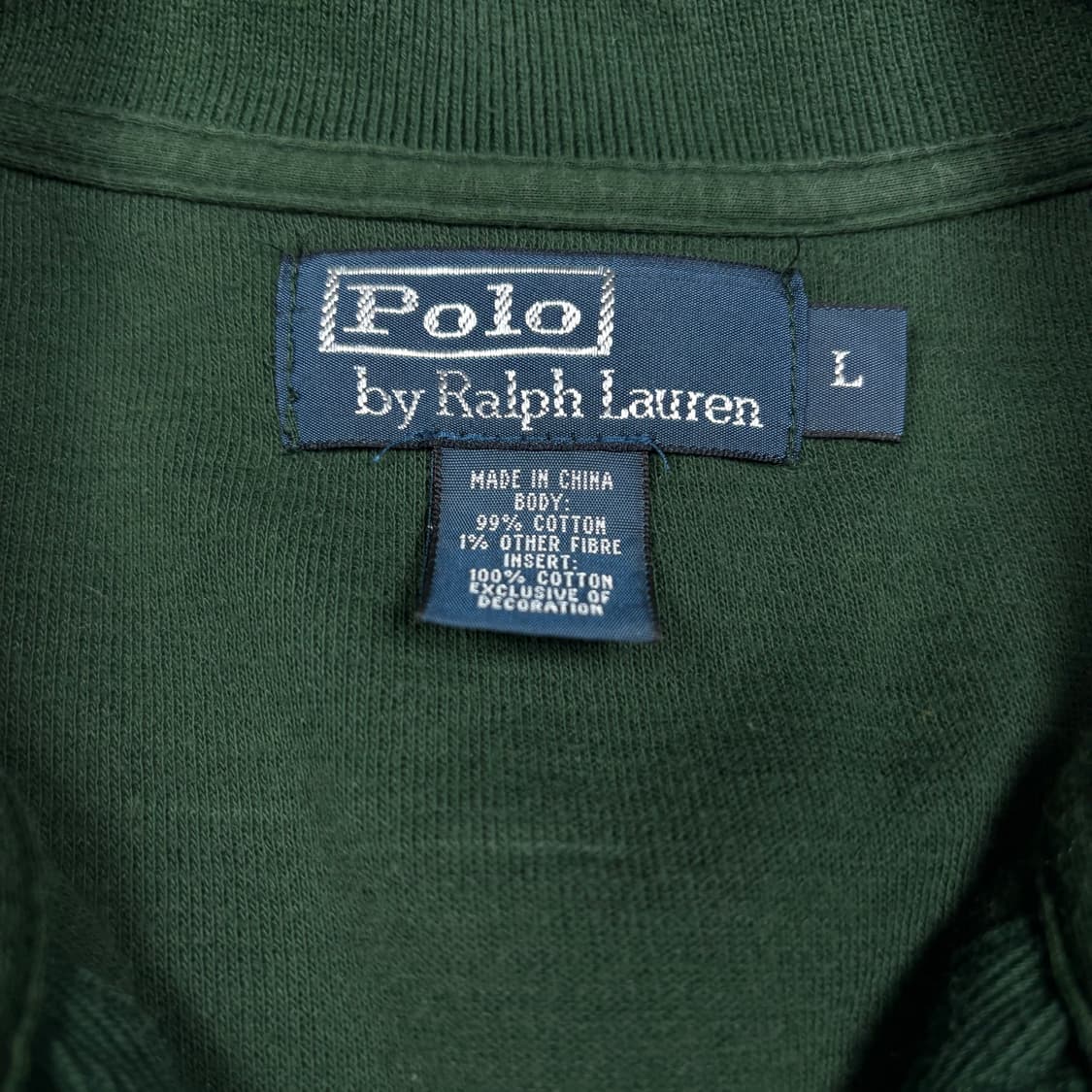 폴로 랄프로렌 그린컬러 빅 포니로고 스웻 집업 상품이미지3