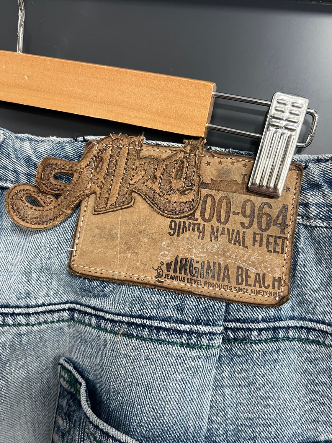 Akademiks 아카데믹 올드스쿨 와이드핏 힙합 데님 팬츠 상품이미지3