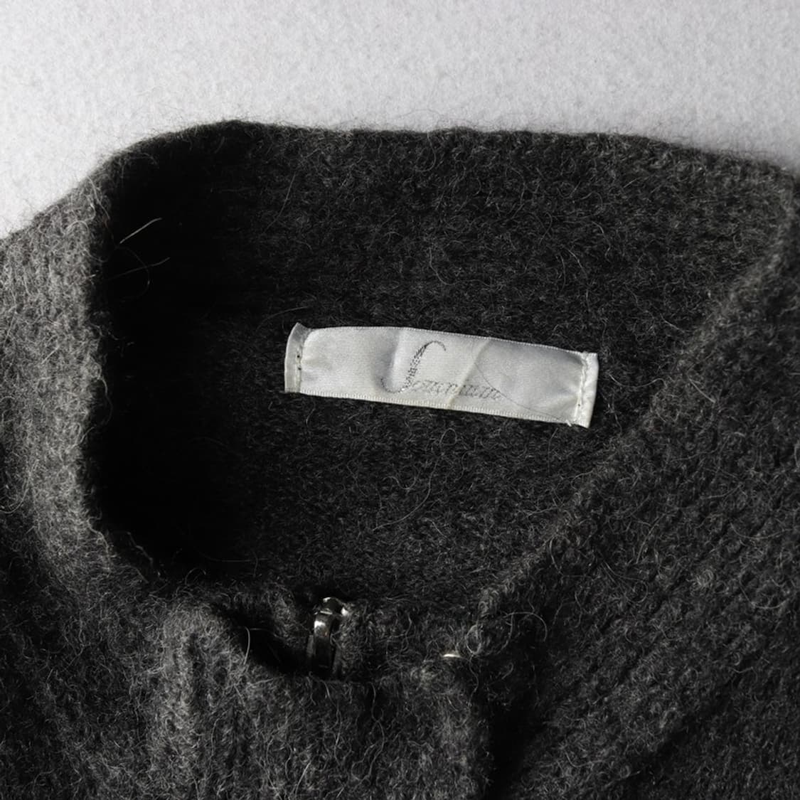 JPN SAMSUNZA 램스울 니트집업 S 상품이미지5