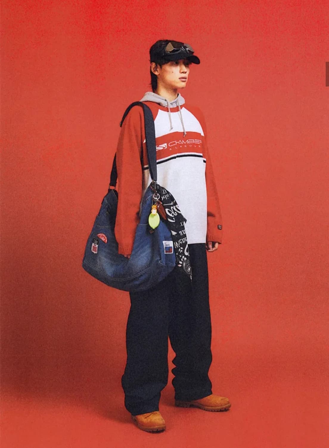 스포츠챔버 코카콜라  데님 크로스백 새상품 상품이미지6