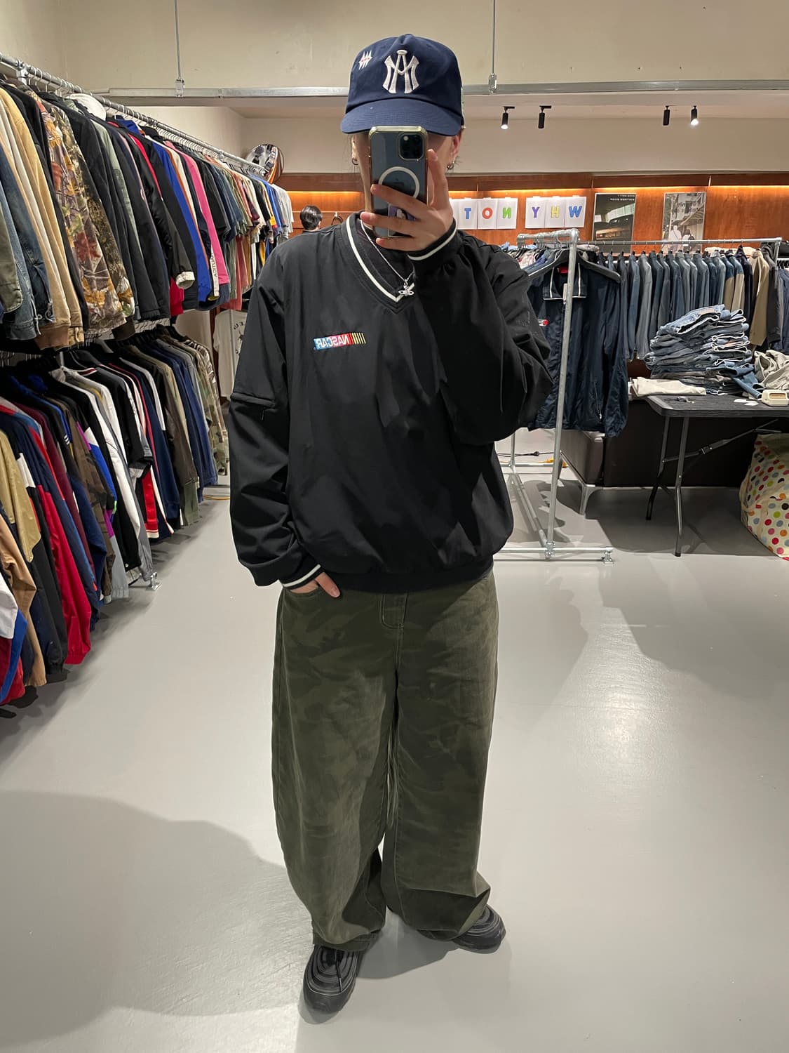 빈티지 NASCAR 자수 바람막이 웜업   상품이미지4