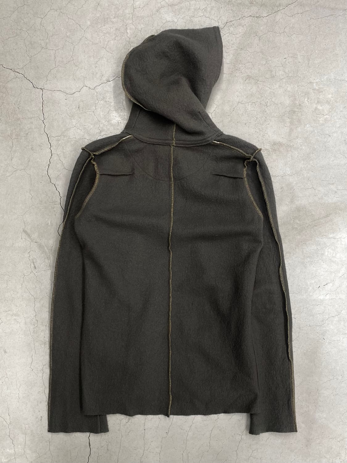 Francist_Mor.K.S 스터드 울 후드 자켓 상품이미지7