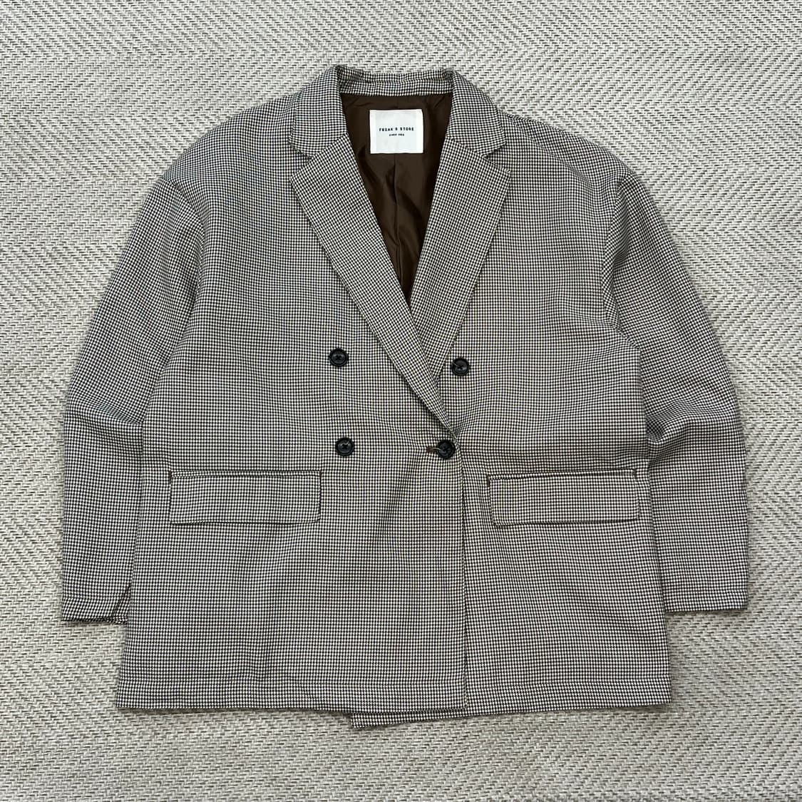 프릭스스토어 체크 더블 블레이저 r3510 상품이미지1