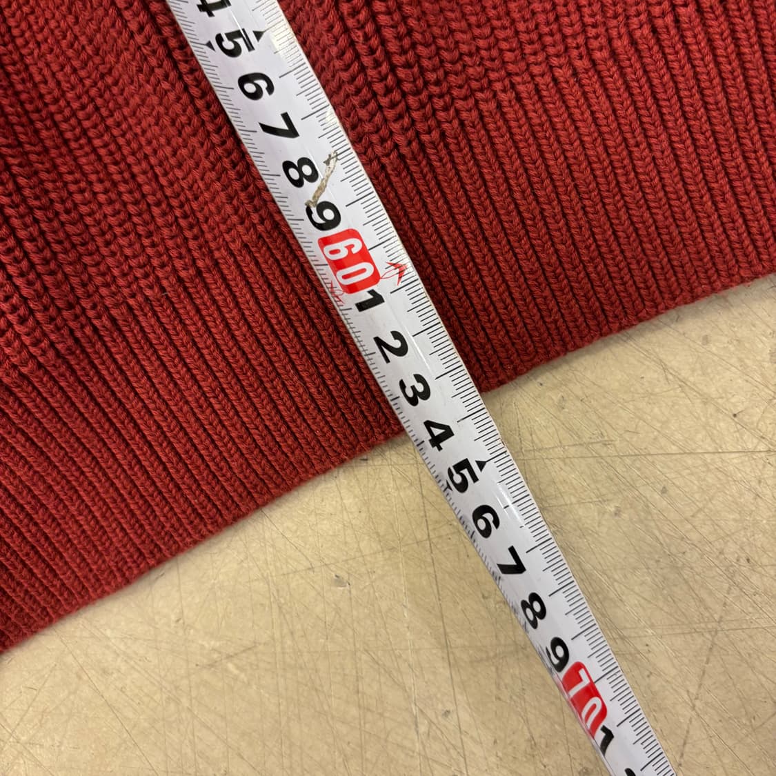 인템포무드 버건디 니트 상품이미지4